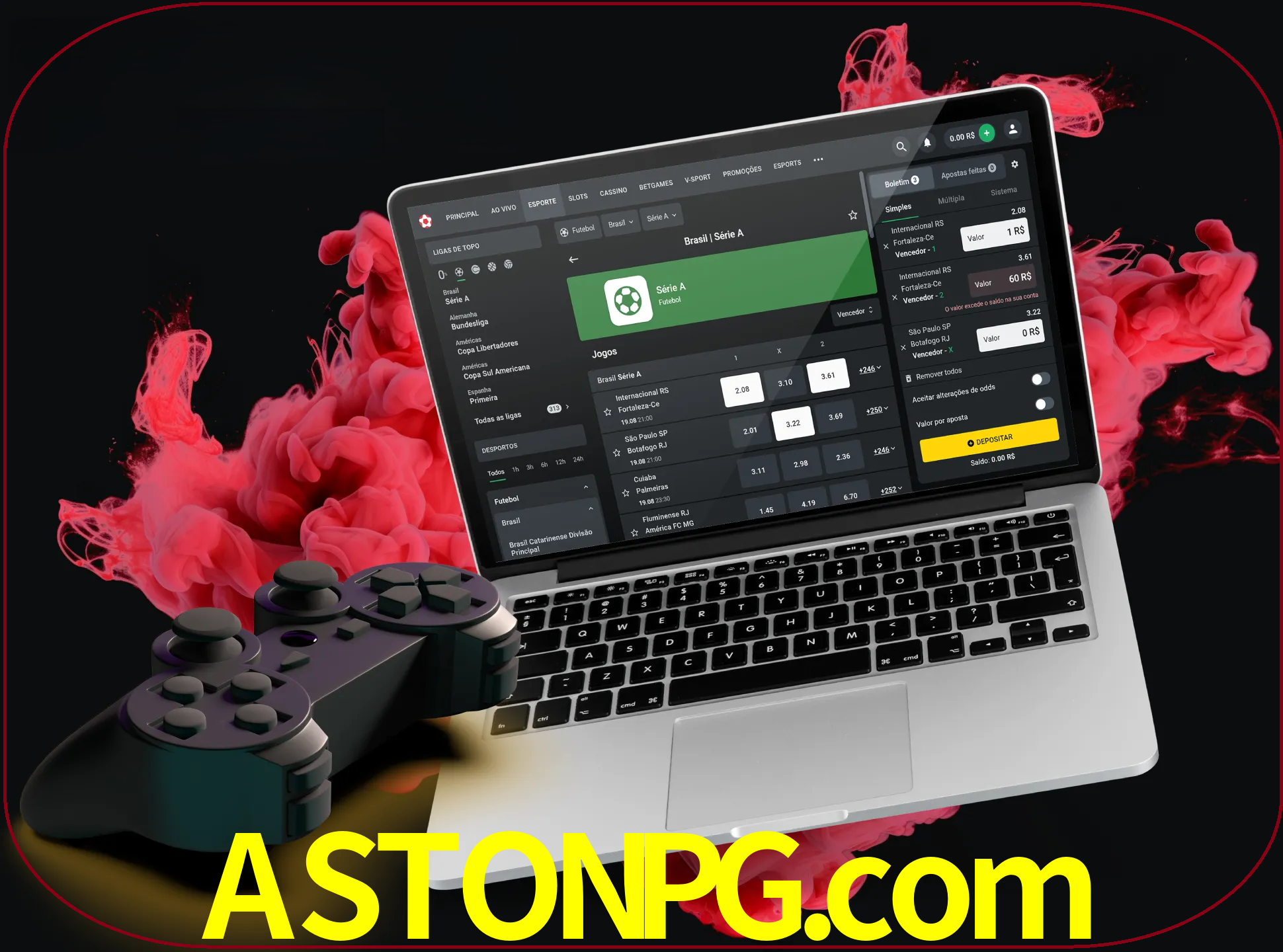 Visite a secção especial de jogos de vídeo em astonpg para descobrir em que jogos pode apostar e ganhar muito dinheiro.