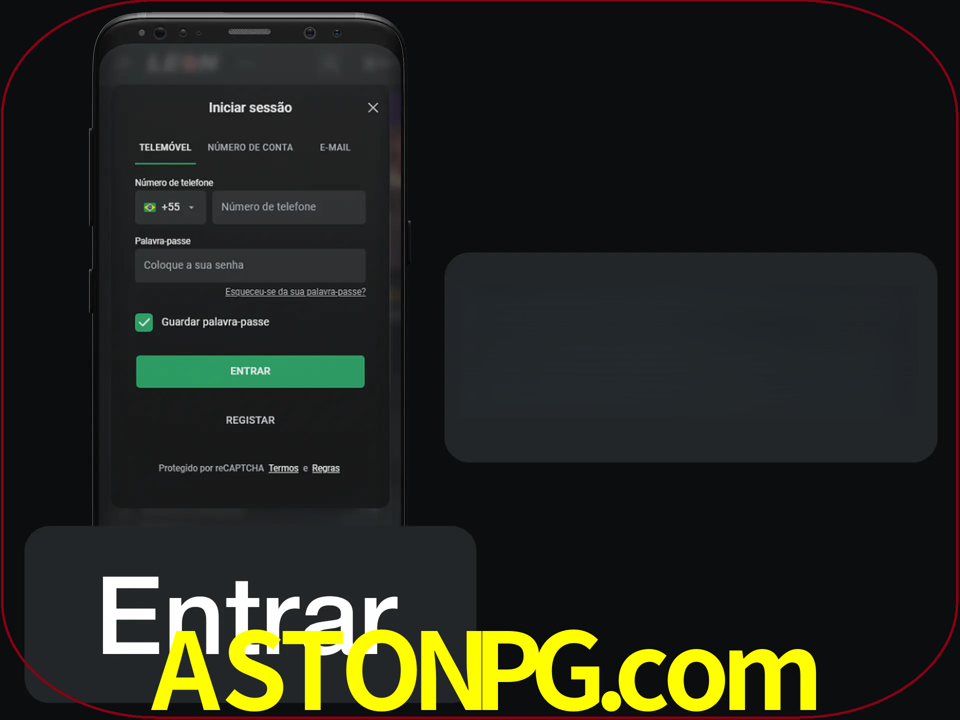 Faça o login para começar a apostar e jogar no cassino.