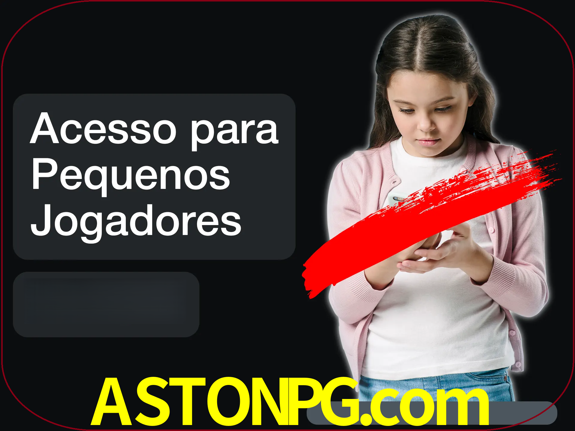 As crianças não podem jogar jogos de cassino.